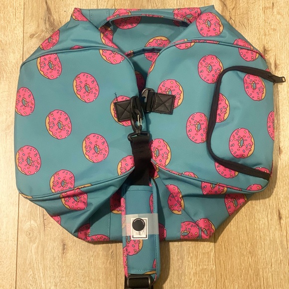 NEW Herschel Supply Co x The Simpsons Novel Homer Bart Simpson Donut Duffel Bag - Picture 7 of 15